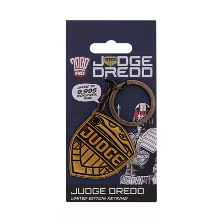 2000 AD Judge Dredd Badge Keyring-RB-JD04