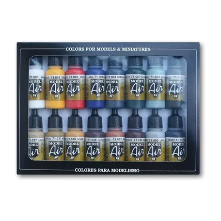 Vallejo - Model Air / 16 colors set - Basic Colors-71178