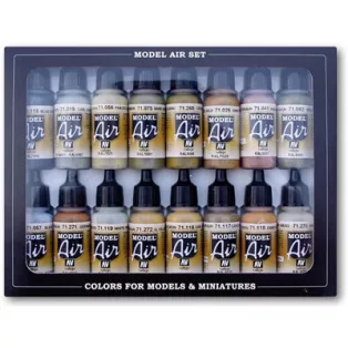 Vallejo - Model Air / 16 colors set - German WWII Europe & Africa-71208