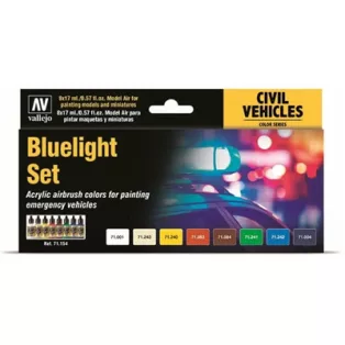 Vallejo - Model Air / Civil / 8 colors set - Bluelight Set-71154