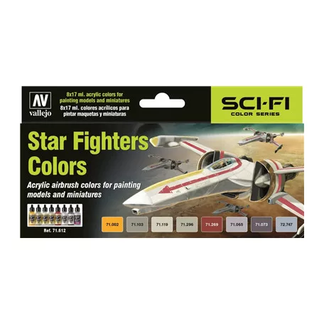 Vallejo - Model Air / SciFi / 8 colors set - Star Fighters Colors-71612