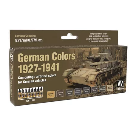Vallejo - Model Air / 8 colors set - German WWII Colors 1927-1941-71205