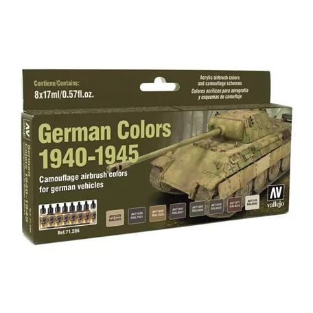Vallejo - Model Air / 8 colors set - German WWII Colors 1940-1945-71206