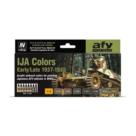 Vallejo - Model Air / 8 colors set - IJA Colors Early/Late 1937-1945-71160