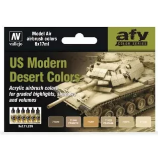 Vallejo - Model Air / 6 colors set - US Modern Desert Colors-71209