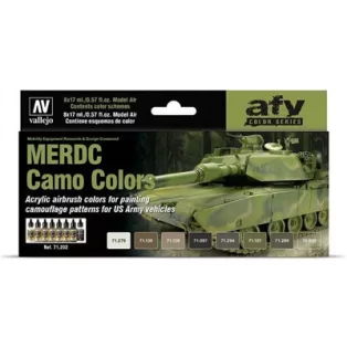 Vallejo - Model Air / 8 colors set - MERDC Camo Colors-71202