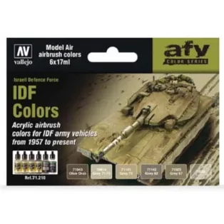 Vallejo - Model Air / 6 colors set - IDF Colors-71210