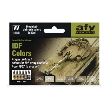 Vallejo - Model Air / 6 colors set - IDF Colors-71210