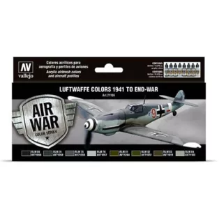 Vallejo - Model Air / Luftwaffe / 8 colors set - Colors 1941 to EndWar-71166