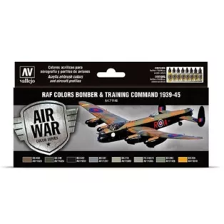 Vallejo - Model Air / RAF / 8 colors set - Bomber Air Command & Training Air Command 1939-1945-71145