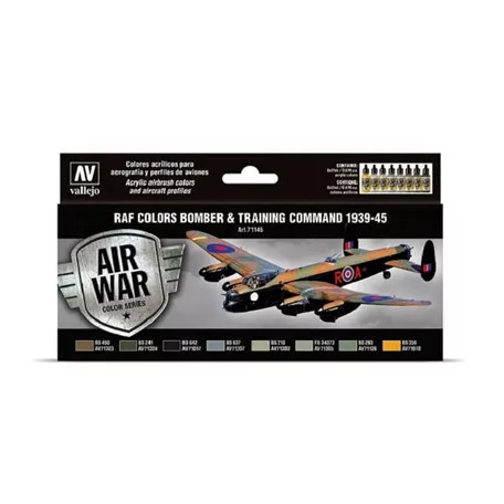 Vallejo - Model Air / RAF / 8 colors set - Bomber Air Command & Training Air Command 1939-1945-71145