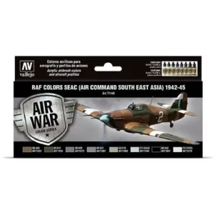 Vallejo - Model Air / RAF / 8 colors set - Seac (Air Command South East Asia) 1942-1945-71146