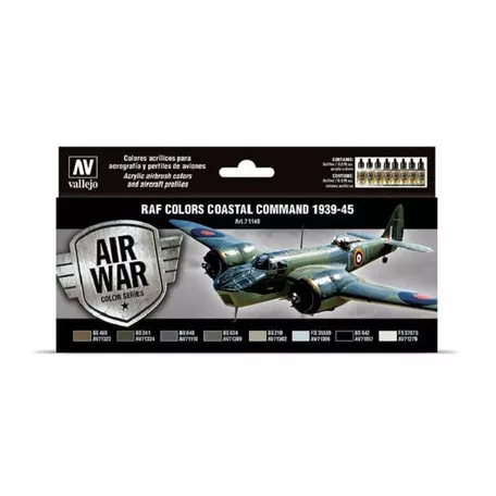 Vallejo - Model Air / RAF / 8 colors set - Coastal Command 1939-1945-71148