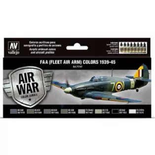 Vallejo - Model Air / FAA / 8 colors set - Fleet Air Arm (FAA) 1939-1945-71147