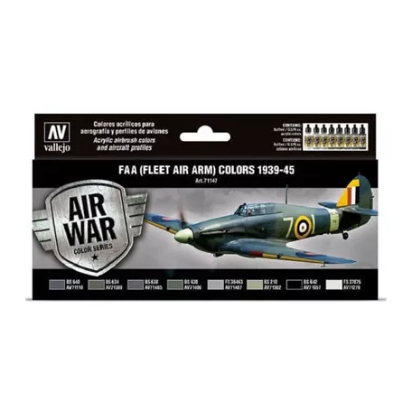 Vallejo - Model Air / FAA / 8 colors set - Fleet Air Arm (FAA) 1939-1945-71147