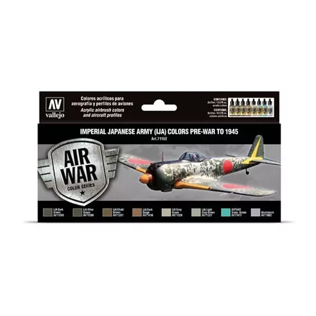 Vallejo - Model Air / IJA / 8 colors set - Imperial Japanese Army (IJA) Colors PreWar to 1945-71152
