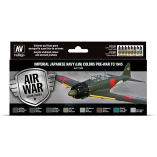 Vallejo - Model Air / IJN / 8 colors set - Imperial Japanese Navy (IJN) Colors PreWar to 1945-71169