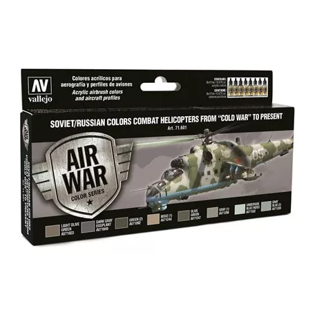 Vallejo - Model Air / Soviet / 8 colors set - Combat Helicopters post WWII to present-71601