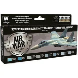 Vallejo - Model Air / Soviet / 8 colors set - Su27 "Flanker" from 80's to present-71602