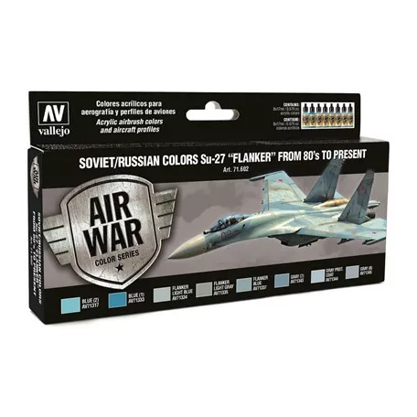 Vallejo - Model Air / Soviet / 8 colors set - Su27 "Flanker" from 80's to present-71602