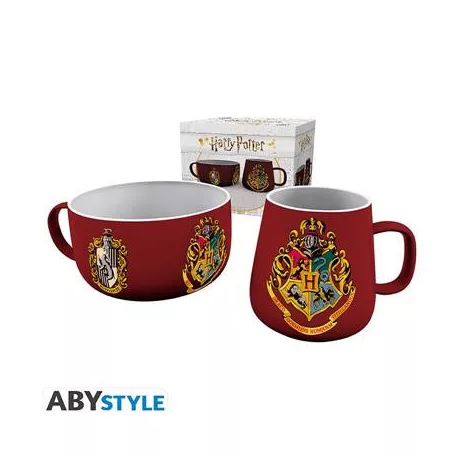 HARRY POTTER - Breakfast Set Mug + Bowl - Crests-BS0001