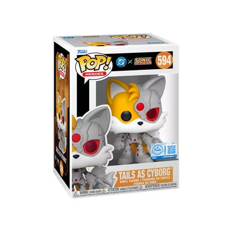Funko POP! Heroes: JLA & Sonic - Tails/Cyborg-FK88906