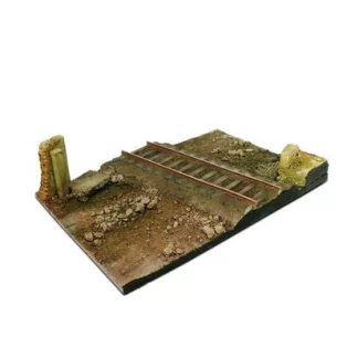 Vallejo - Vallejo Scenics - 31x21 Country Road Cross with Railway section-SC104