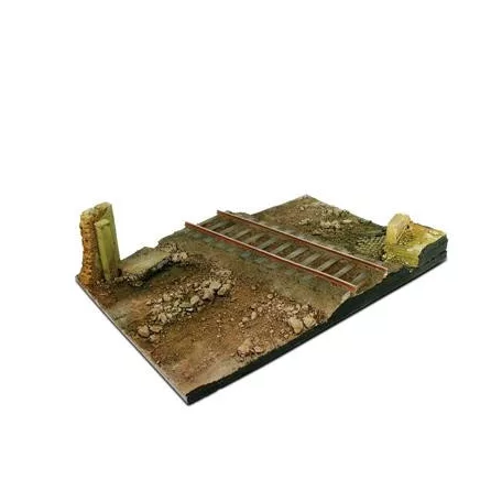 Vallejo - Vallejo Scenics - 31x21 Country Road Cross with Railway section-SC104