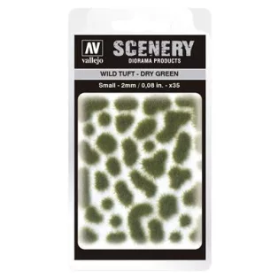 Vallejo - Scenery - Wild Tuft Dry Green (2 mm)-SC401