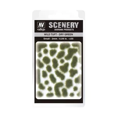 Vallejo - Scenery - Wild Tuft Dry Green (2 mm)-SC401