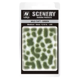 Vallejo - Scenery - Wild Tuft Green (4 mm)-SC406