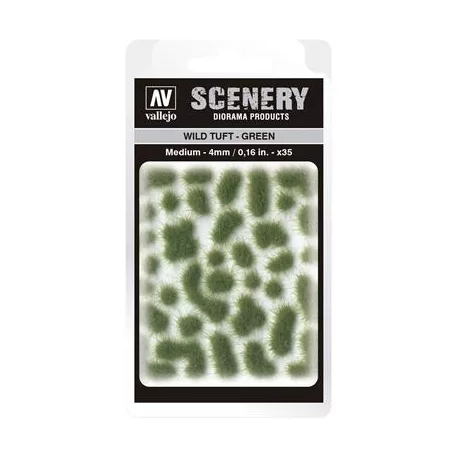 Vallejo - Scenery - Wild Tuft Green (4 mm)-SC406