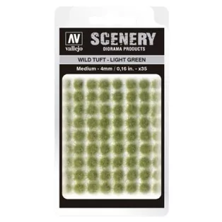 Vallejo - Scenery - Wild Tuft Light Green (4 mm)-SC407