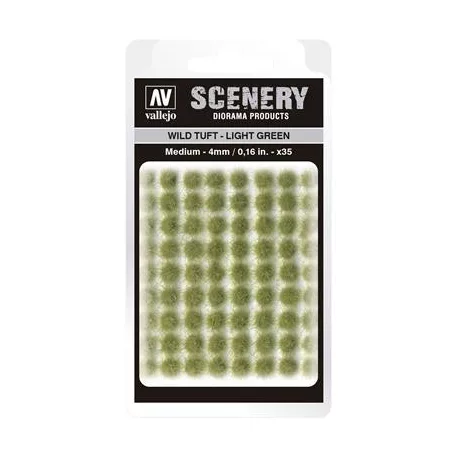 Vallejo - Scenery - Wild Tuft Light Green (4 mm)-SC407