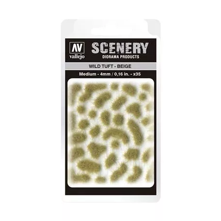 Vallejo - Scenery - Wild Tuft Beige (4 mm)-SC408