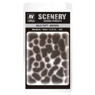 Vallejo - Scenery - Wild Tuft Brown (5 mm)-SC411