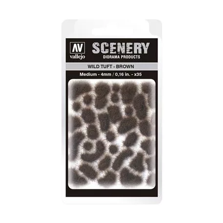 Vallejo - Scenery - Wild Tuft Brown (5 mm)-SC411