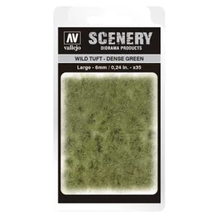 Vallejo - Scenery - Wild Tuft Dense Green (6 mm)-SC413