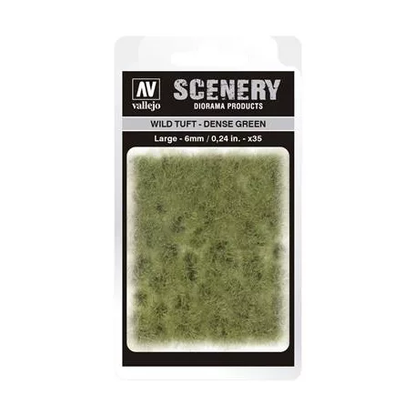 Vallejo - Scenery - Wild Tuft Dense Green (6 mm)-SC413