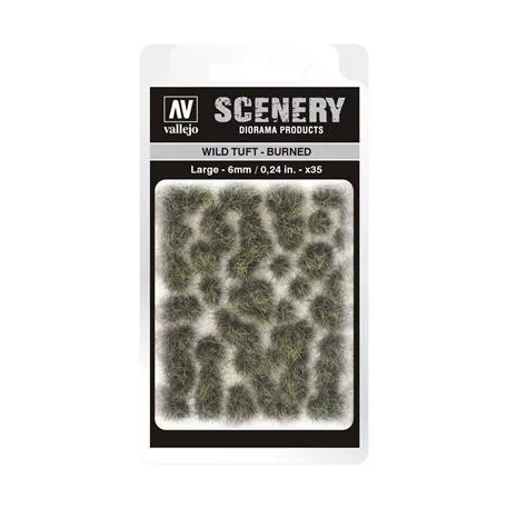 Vallejo - Scenery - Wild Tuft Burned (6 mm)-SC414