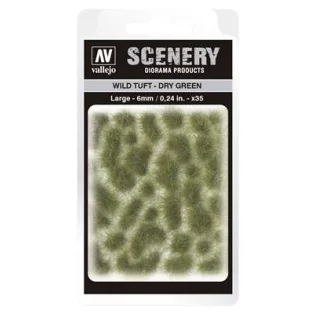 Vallejo - Scenery - Wild Tuft Dry Green (6 mm)-SC415