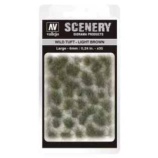Vallejo - Scenery - Wild Tuft Light Brown (6 mm)-SC418