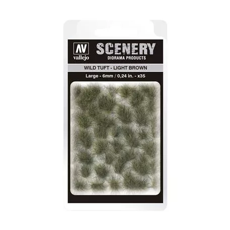 Vallejo - Scenery - Wild Tuft Light Brown (6 mm)-SC418