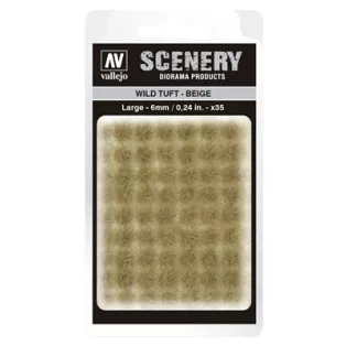 Vallejo - Scenery - Wild Tuft Beige (6 mm)-SC420