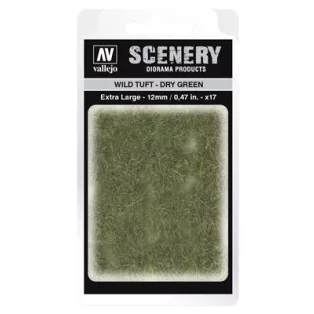Vallejo - Scenery - Wild Tuft Dry Green (12 mm)-SC424