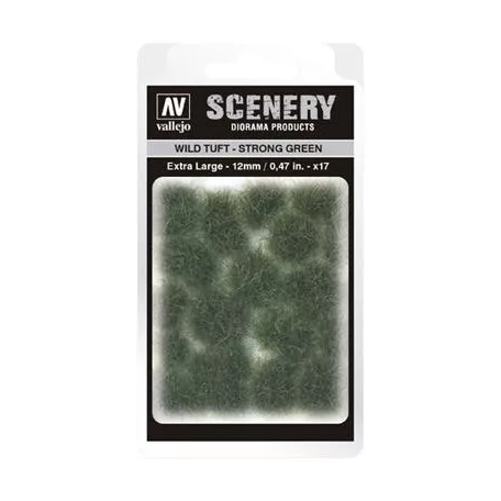 Vallejo - Scenery - Wild Tuft Strong Green (12 mm)-SC427