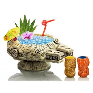 Geeki Tikis Star Wars Millennium Falcon Punch Bowl Set With Mini Muglets-BLC-00383-C