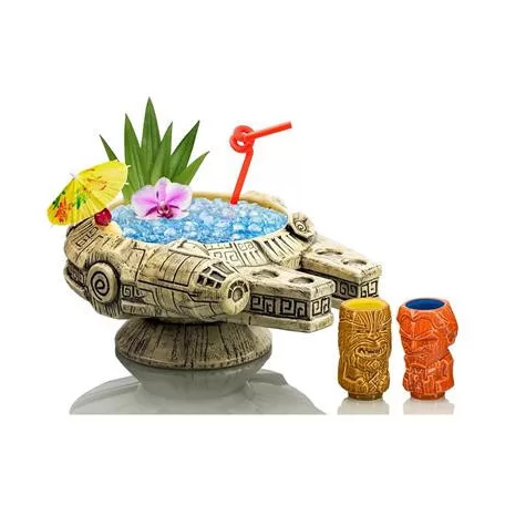 Geeki Tikis Star Wars Millennium Falcon Punch Bowl Set With Mini Muglets-BLC-00383-C