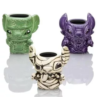 Geeki Tikis Disney Lilo & Stitch Halloween Monsters 3-Pack Ceramic Mini Muglets-BLC-60016-C