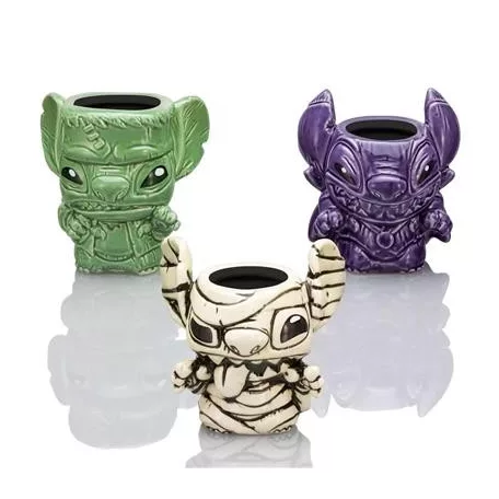 Geeki Tikis Disney Lilo & Stitch Halloween Monsters 3-Pack Ceramic Mini Muglets-BLC-60016-C